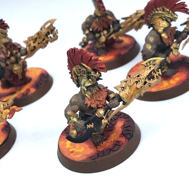 Auric Hearthguard Fyreslayers - Painted - Warhammer Age of Sigmar GW C1046