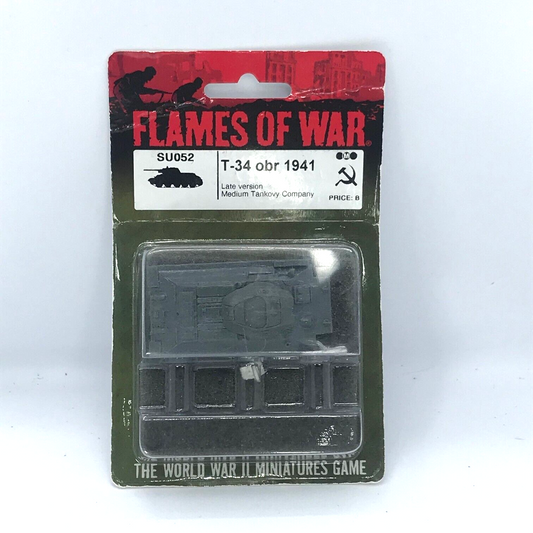 WW2 Soviet T-34 Tank Obr 1941 Blister - Flames of War C169