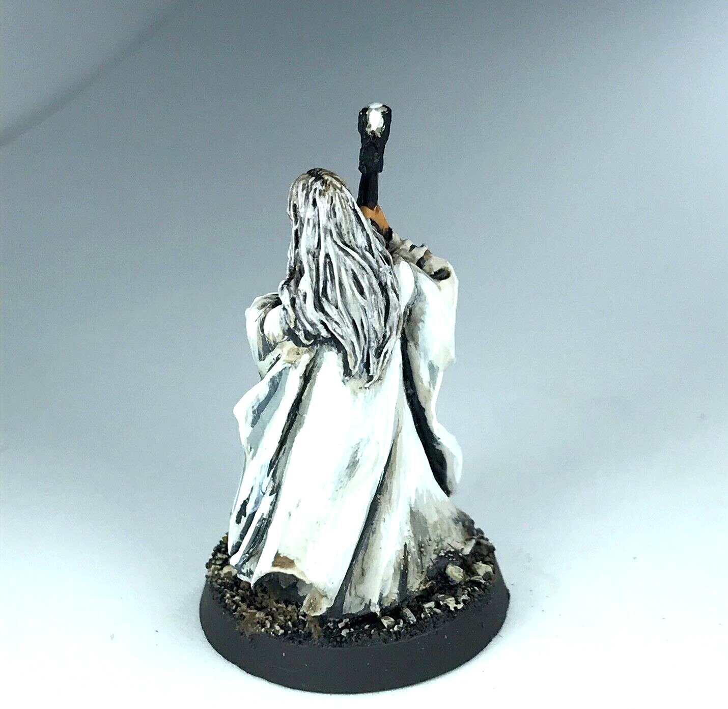 Metal Saruman White Wizard - Painted - LOTR Warhammer / Lord of the Rings X1522