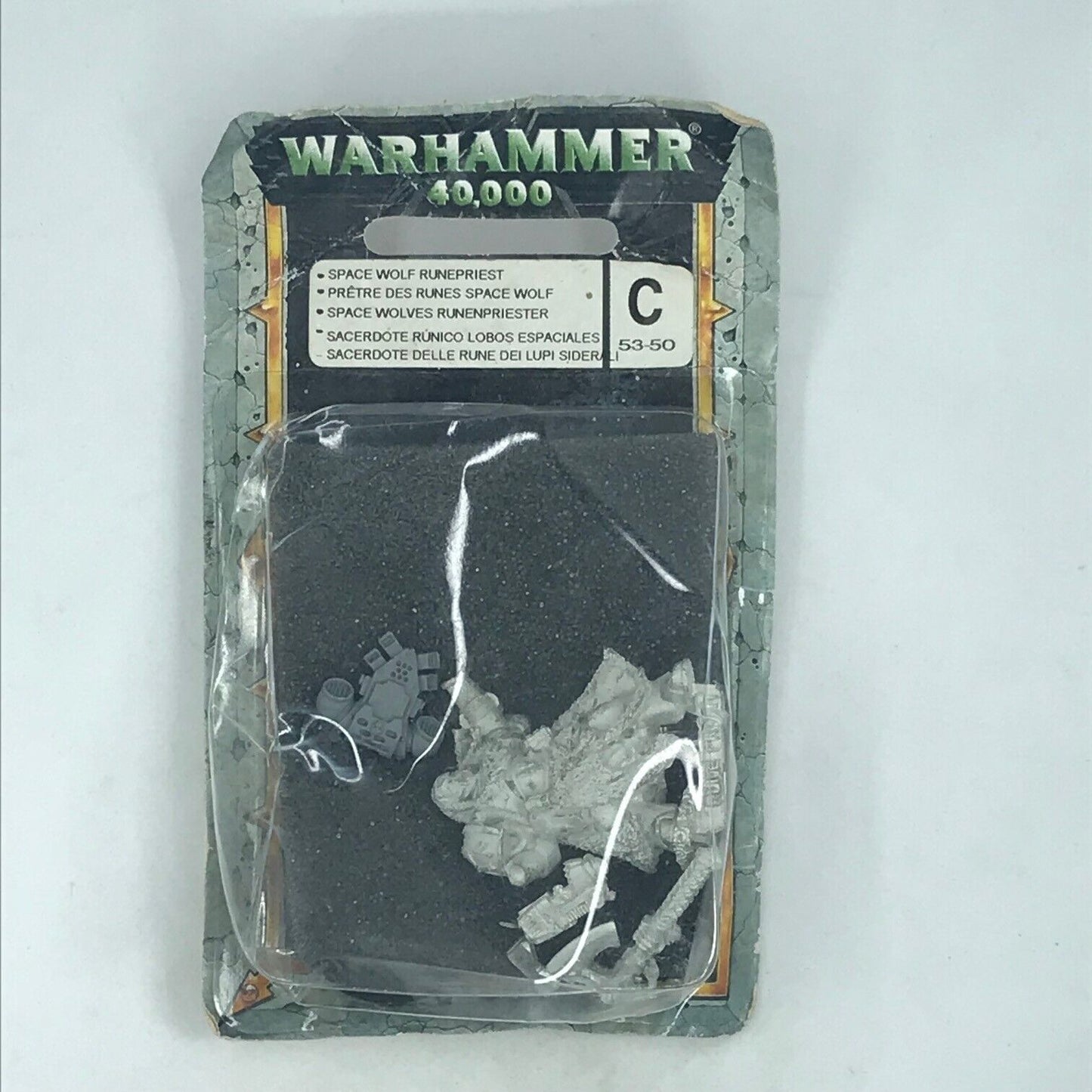 Metal Space Wolf Rune Priest Space Marines Blister - Warhammer 40K C875