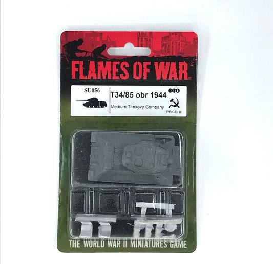 WW2 Soviet T34/85 Obr Tank 1944 Medium - Sealed Blister - Flames of War C562