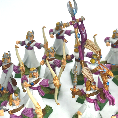 High Elf Elves Archer Unit - Painted - Warhammer Fantasy C1310