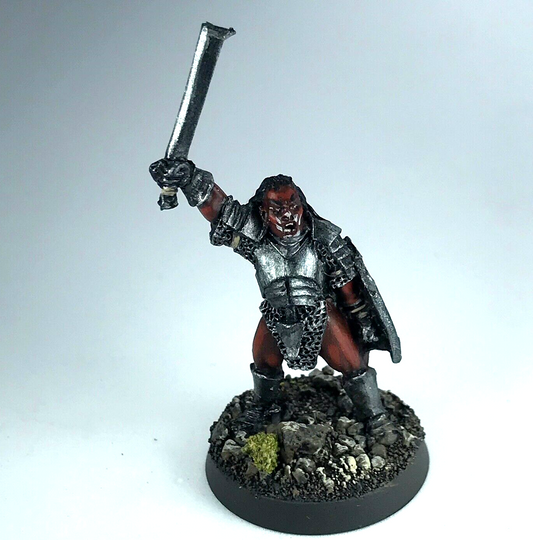 Metal Uruk Hai Captain - Painted - LOTR Warhammer / Lord of the Rings X2772