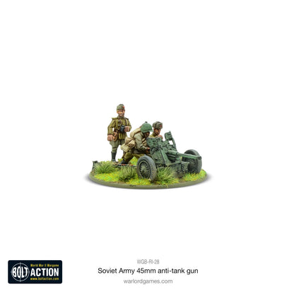 Soviet Army 45mm Anti-Tank Gun - Warlord Games Bolt Action Miniatures