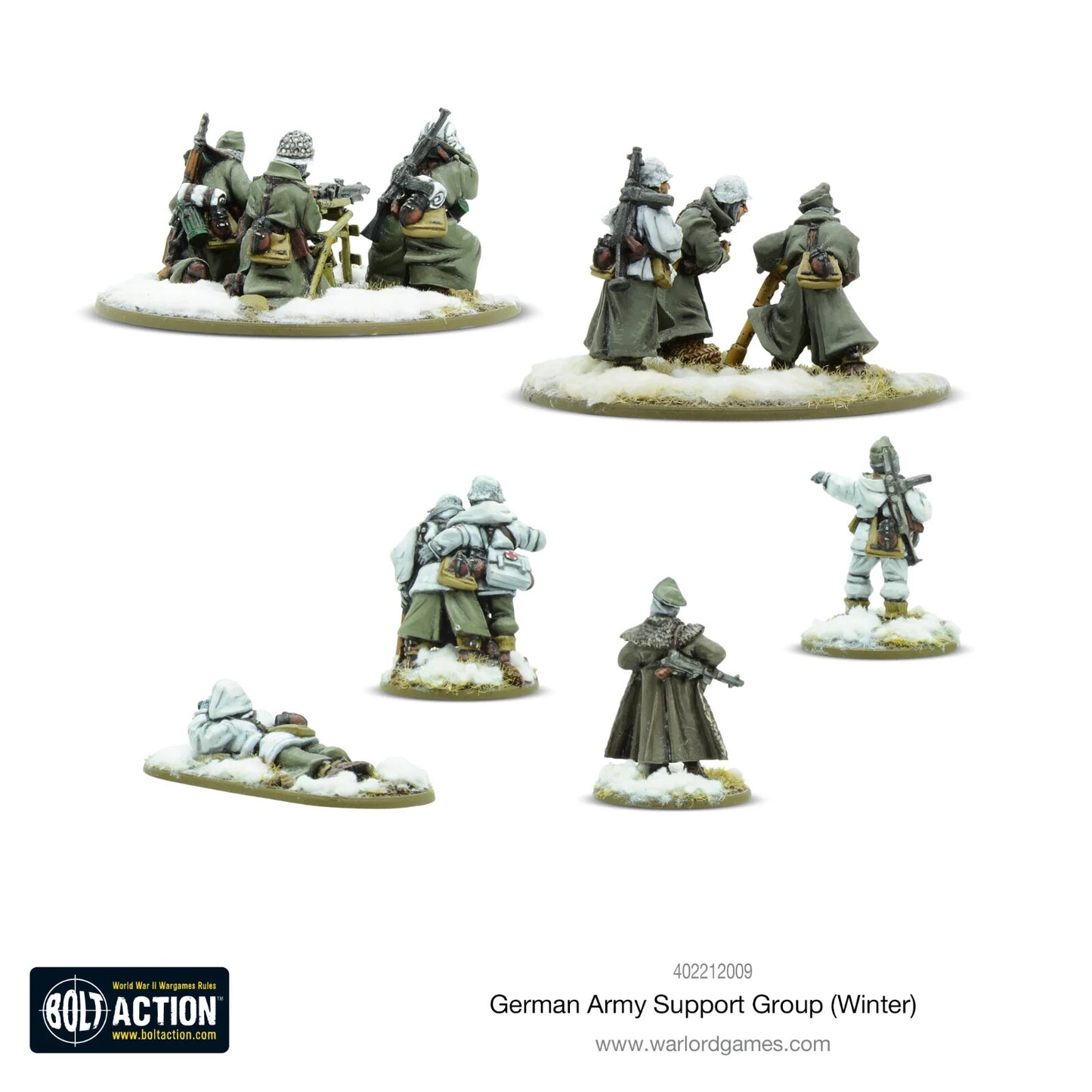 German Army Support Group (Winter) - Warlord Games Bolt Action Miniatures