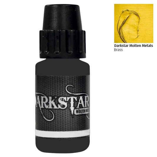 Brass Darkstar Molten Metals Paint - 17ml Bottles New & Unopened