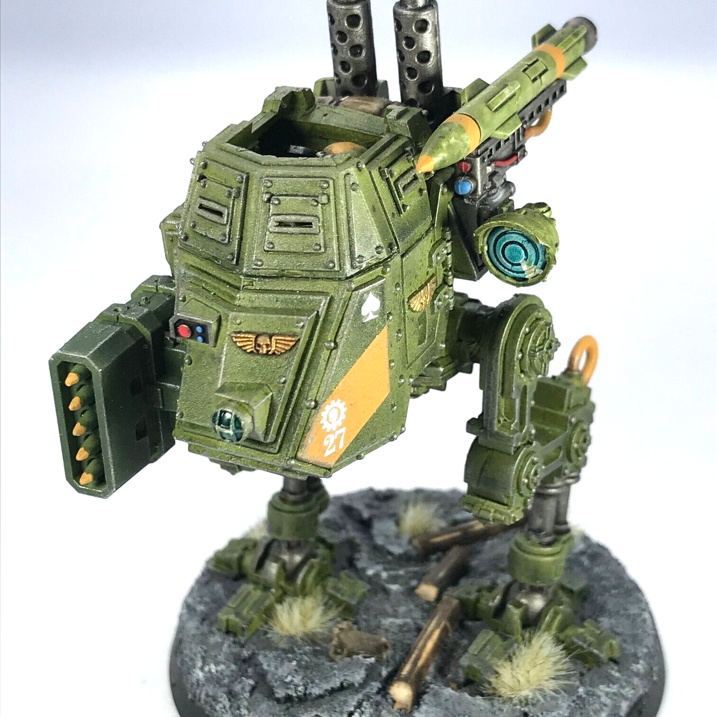 Imperial Guard Sentinel Walker - Magnetised - Painted - Warhammer 40K C3485