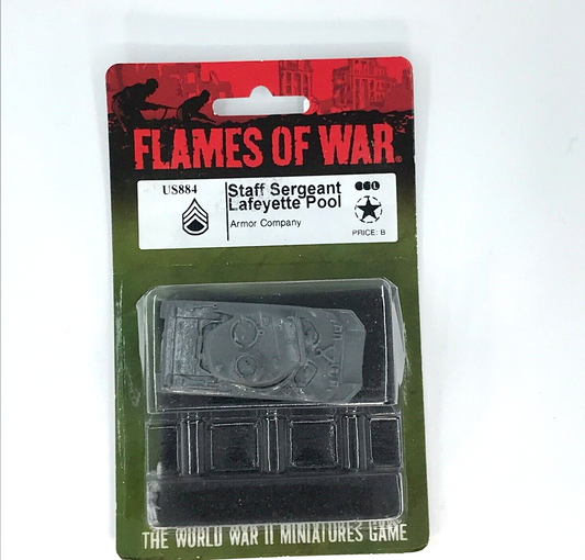 USA Staff Sergeant Lafeyette Pool WW2 Blister - Flames of War C126