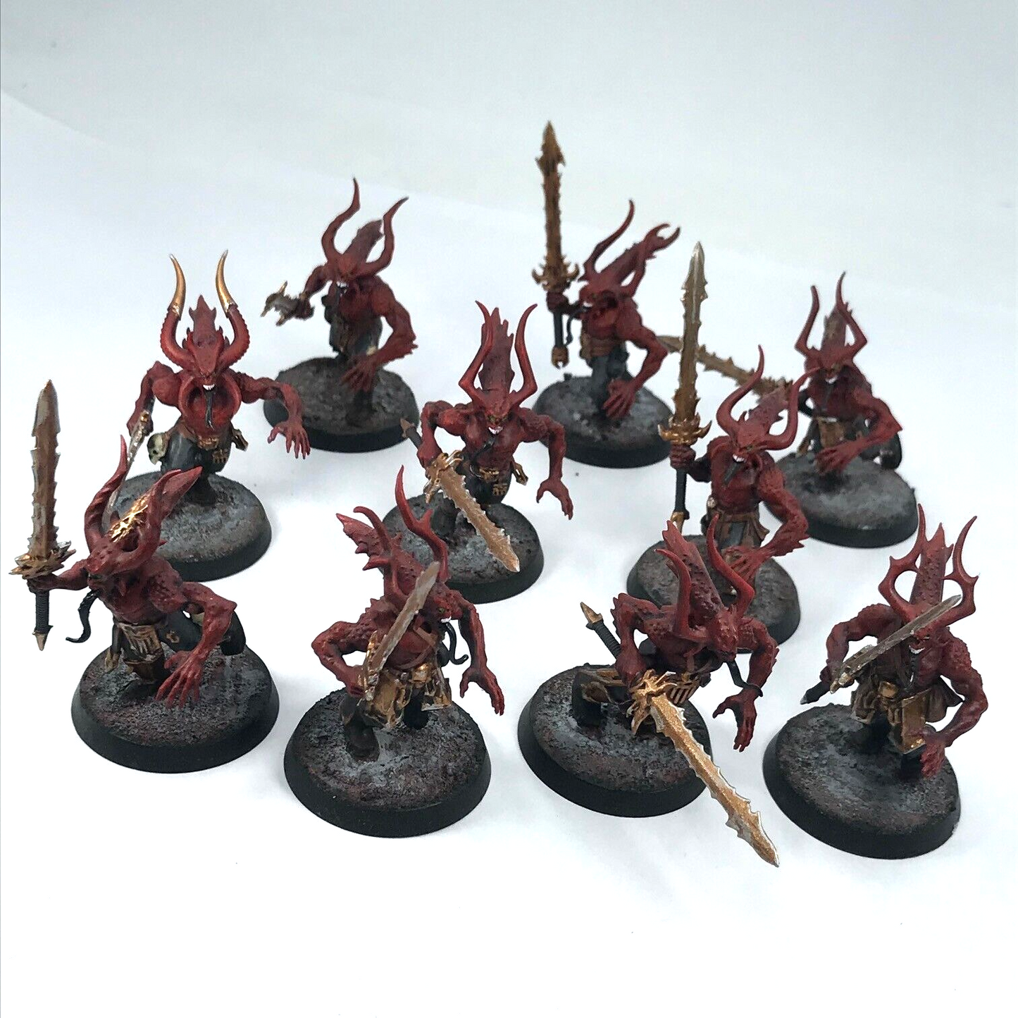 Custom Daemons Of Khorne Bloodletters Chaos - Warhammer Age of Sigmar C2499