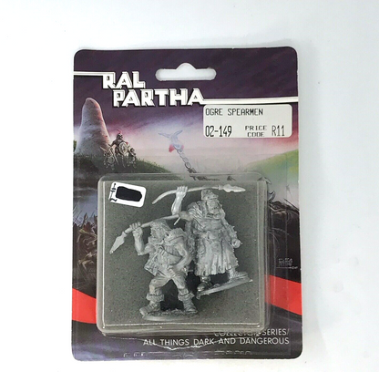 Ral Partha Ogre Spearmen Blister - Ral Partha Models - Classic Metal C1056