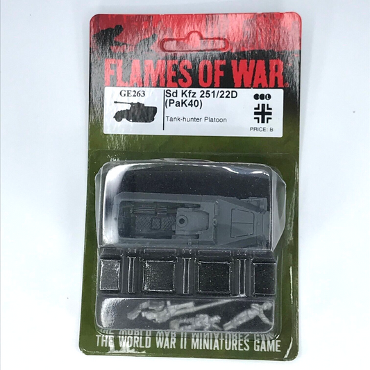 Metal German Sd KFz Pak40 Tank Hunter - Axis - Blister - Flames of War C189