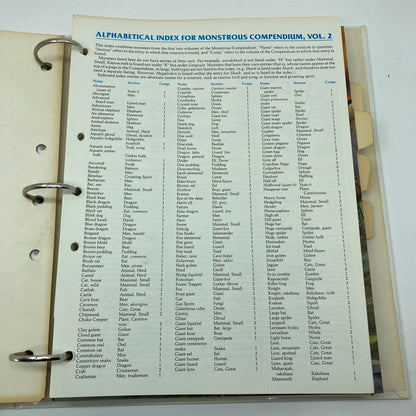 Monstrous Compendium - Multiple Volumes (see photos) - Dungeons and Dragons AD&D