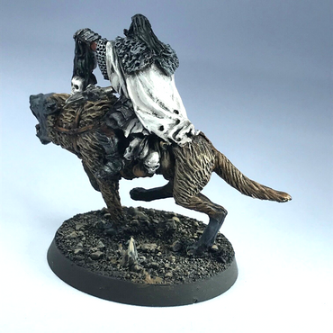 Uruk Hai Shaman on Warg - LOTR Warhammer / Lord of the Rings Painted Metal X3377