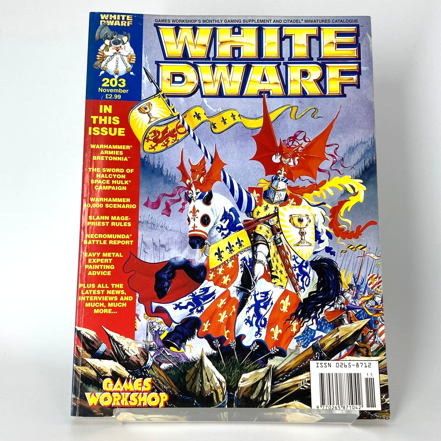 White Dwarf 203 Magazine Games Workshop Warhammer Fantasy 40,000 40K M1321