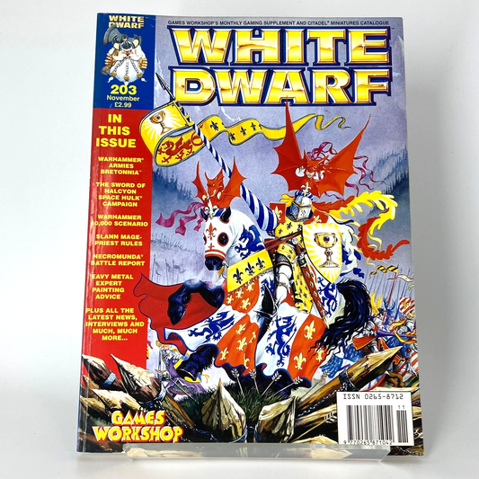 White Dwarf 203 Magazine Games Workshop Warhammer Fantasy 40,000 40K M1321