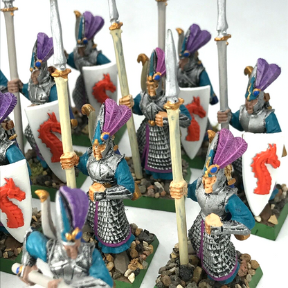 High Elves Elf Spearmen Infantry - Painted - Warhammer Fantasy C945