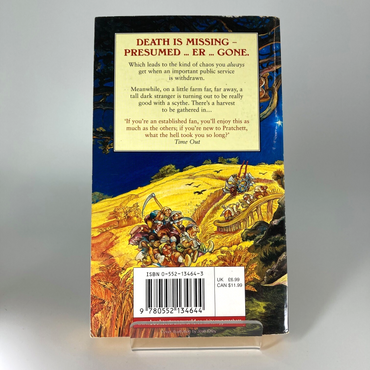 Reaper Man - Discworld Terry Pratchett 1991 -  Corgi 2nd Printing M1770
