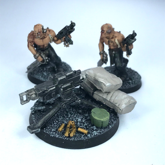 Traitor Guard Cultist Heavy Weapon Team Chaos Space Marines Warhammer 40K X12223