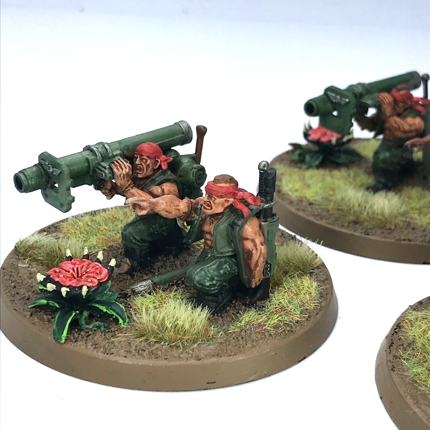 Imperial Guard Catachan Rocket Launcher Section - Painted - Warhammer 40K C3885