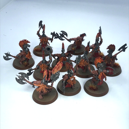 Vulkite Berzerkers Fyreslayer Dwarfs - Painted - Warhammer Age of Sigmar C3017