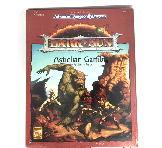 Dark Sun Asticlian Gambit - Sealed - Advanced Dungeons and Dragons M166