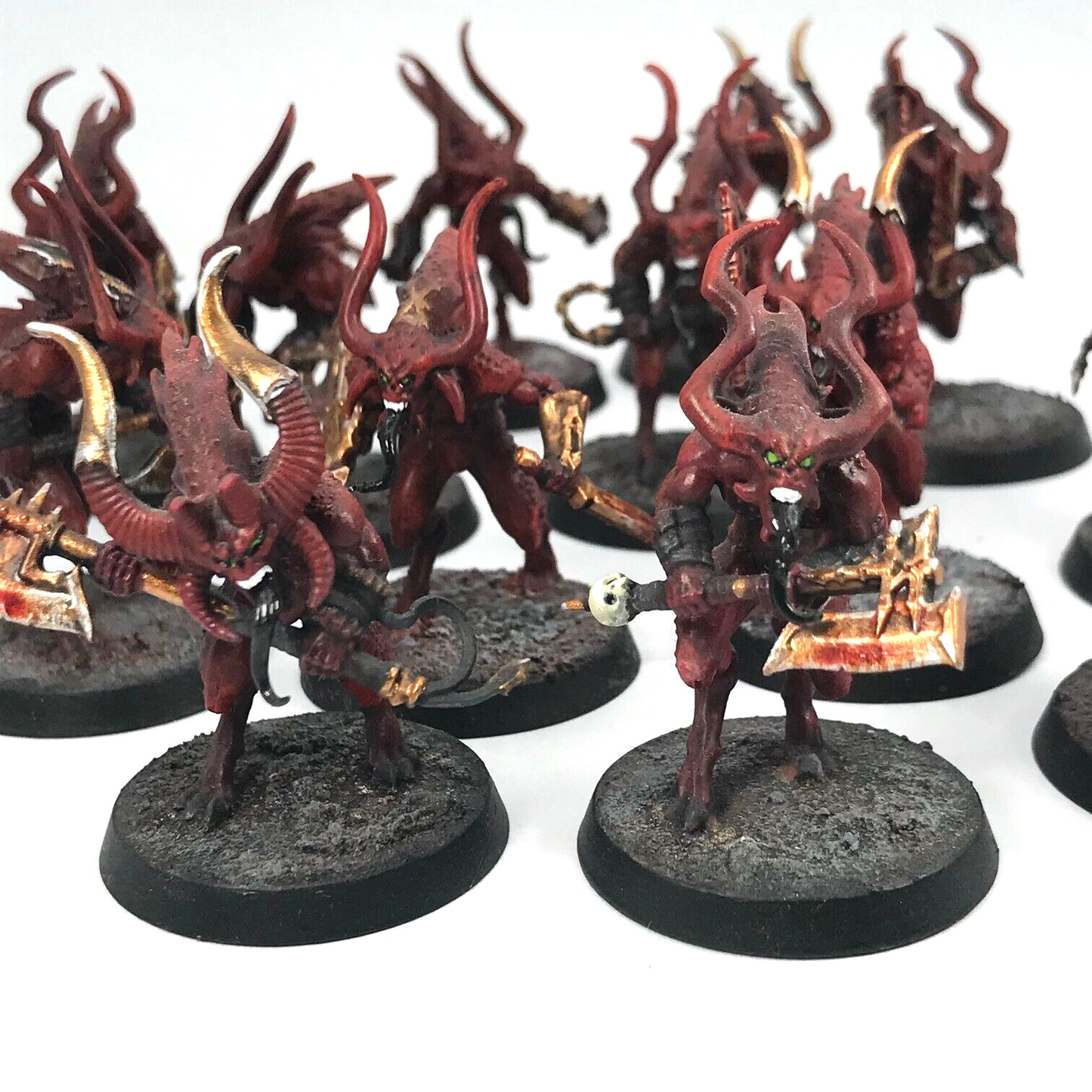 Custom Daemons Of Khorne Bloodletters Chaos - Warhammer Age of Sigmar C2502