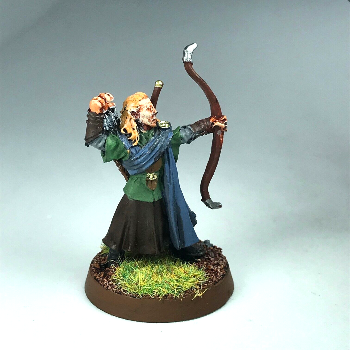 Metal Lothlorien Wood Elf Archer - Painted - Warhammer / Lord of the Rings X8815