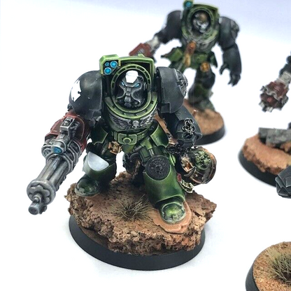 Salamanders Terminator Squad Space Marines - Warhammer 40K Painted C4686