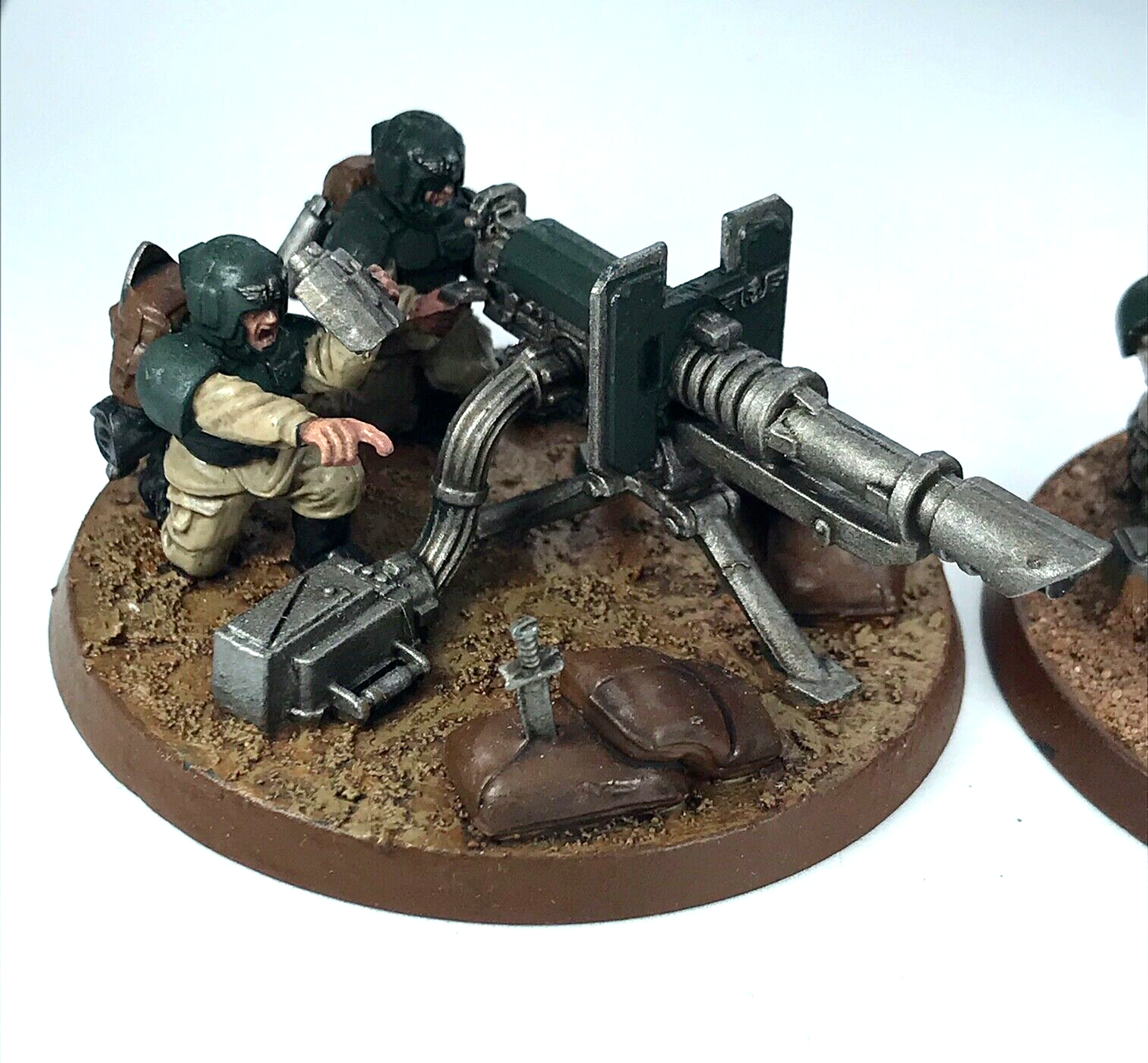 Cadian Lascannon Squad Imperial Guard - Painted - Warhammer 40K GW C2007