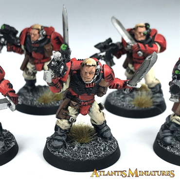 Painted Blood Angel Scout Squad Space Marine - Warhammer 40K C277