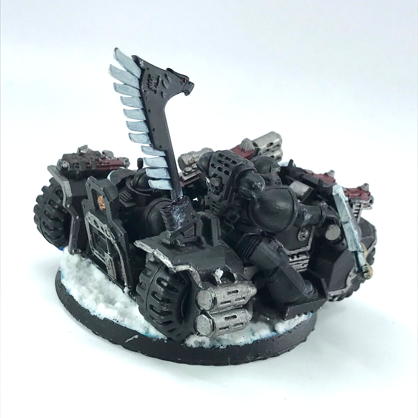 Dark Angels Ravenwing Attack Bike - Warhammer 40K Painted Games Workshop C882