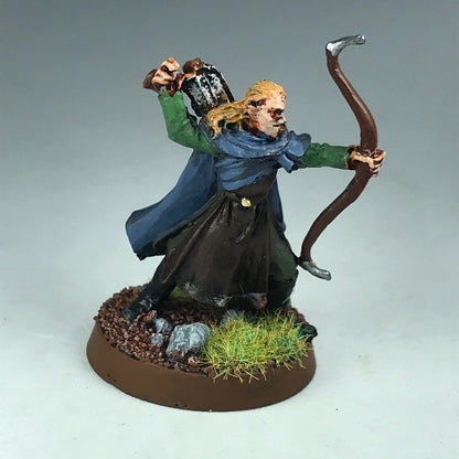 Metal Lothlorien Wood Elf Archer - Painted - Warhammer / Lord of the Rings X1084