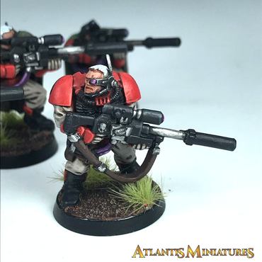 Painted Blood Angel Scout Sniper Squad Space Marine - Warhammer 40K C689