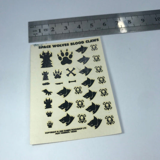 Classic Space Wolves Blood Claws Transfer Sheet - Warhammer 40K T200