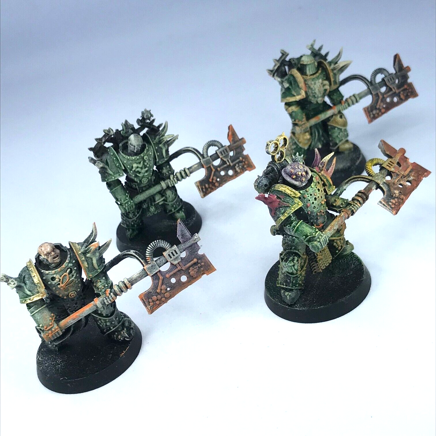 Plague Marines with Heavy Weapons Death Guard - Warhammer 40K Painted C3240