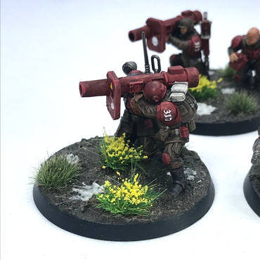 Imperial Guard Cadian Rocket Launcher Platoon - Painted - Warhammer 40K C2816