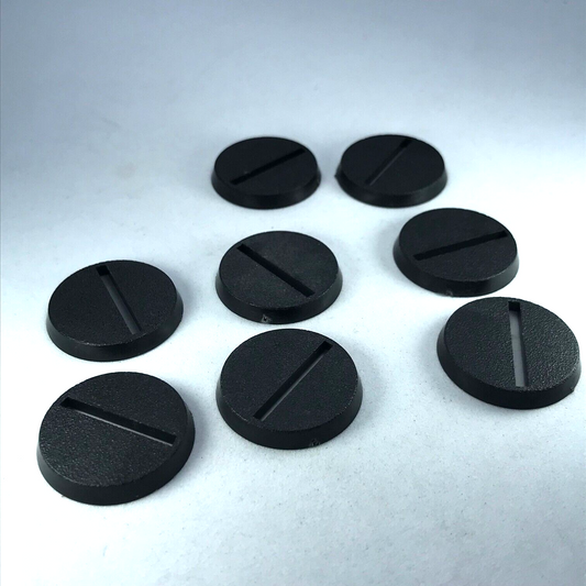 X8 Original GW 2003 25mm Round Bases Slotta - Warhammer 40K / LOTR X10080