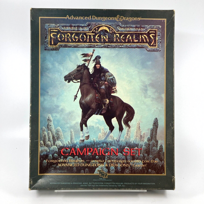 AD&D Forgotten Realms Campaign Set Dungeons & Dragons - Unsure if Complete W192