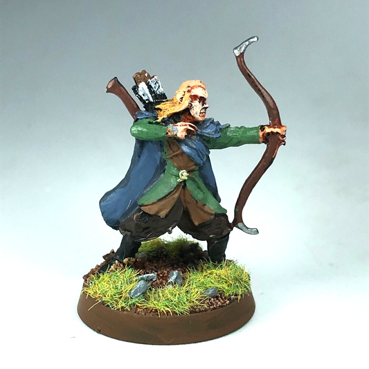 Metal Lothlorien Wood Elf Archer - Painted - Warhammer / Lord of the Rings X6502