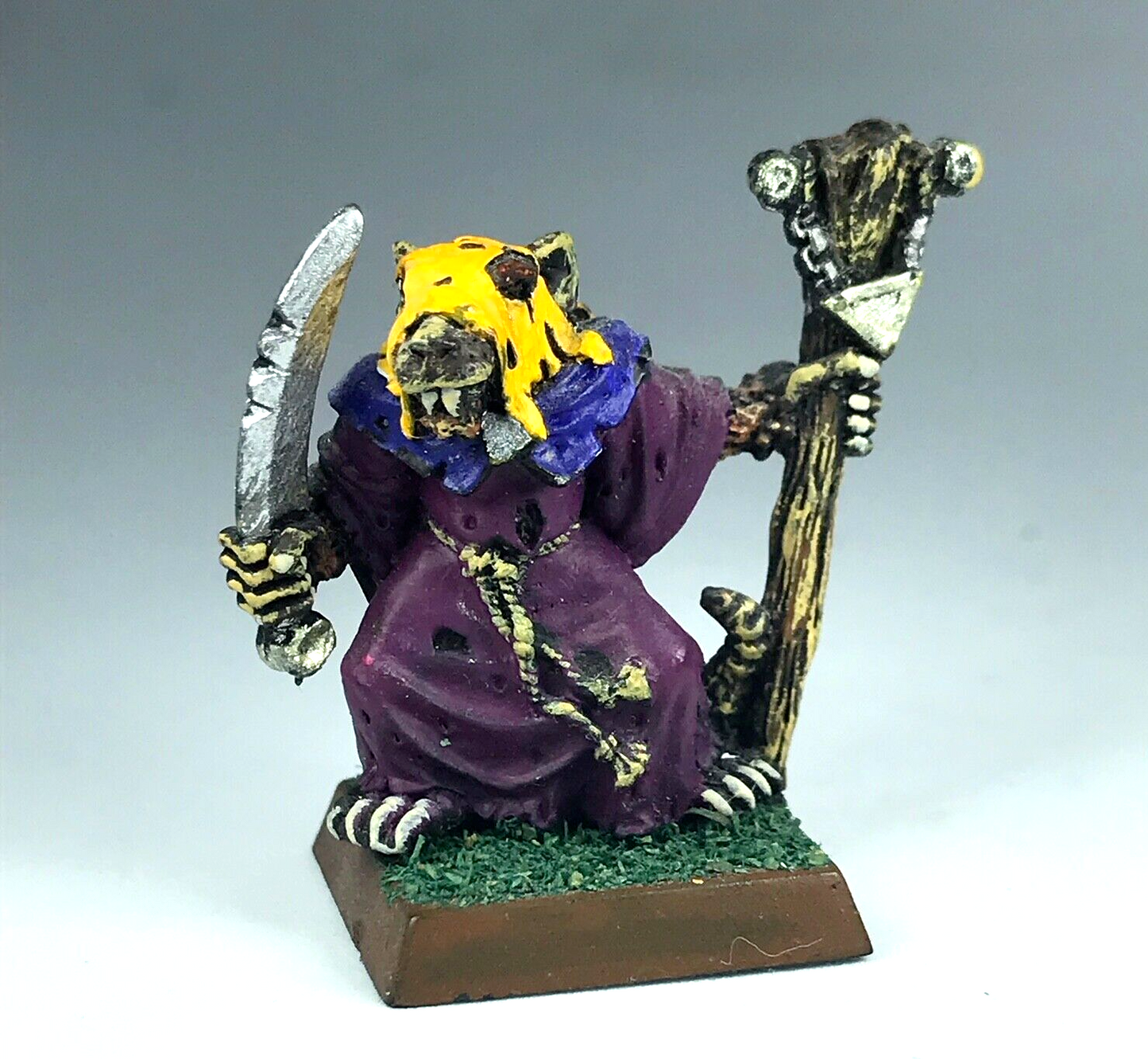 Skaven Plague Monk Painted - Citadel Warhammer Fantasy Classic Metal X6455