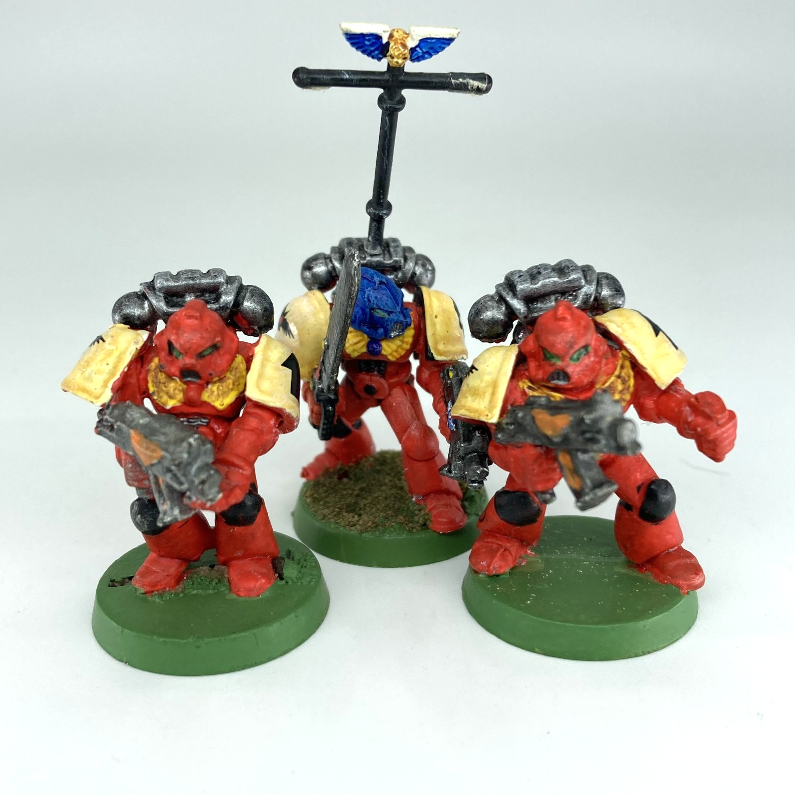 Space marine tactical squad - blood angels rogue trader warhammer metal x3320