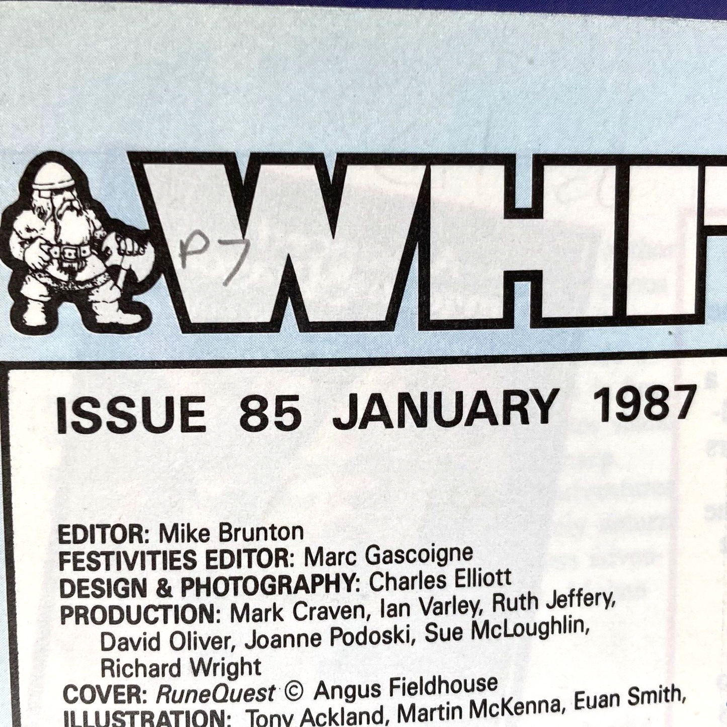 White Dwarf 85 Magazine Games Workshop Warhammer Fantasy 40,000 40K M1086