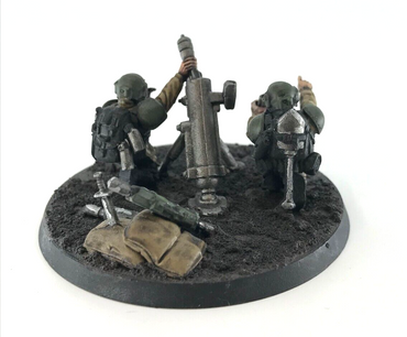 Imperial Guard Cadian Mortar Team Astra Militarum - Painted Warhammer 40K C4398