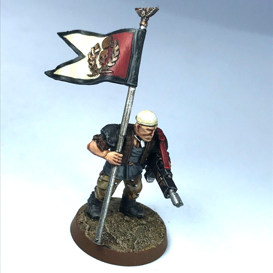 Astra Militarum Company HQ Standard Bearer - Painted - Warhammer 40K X3828