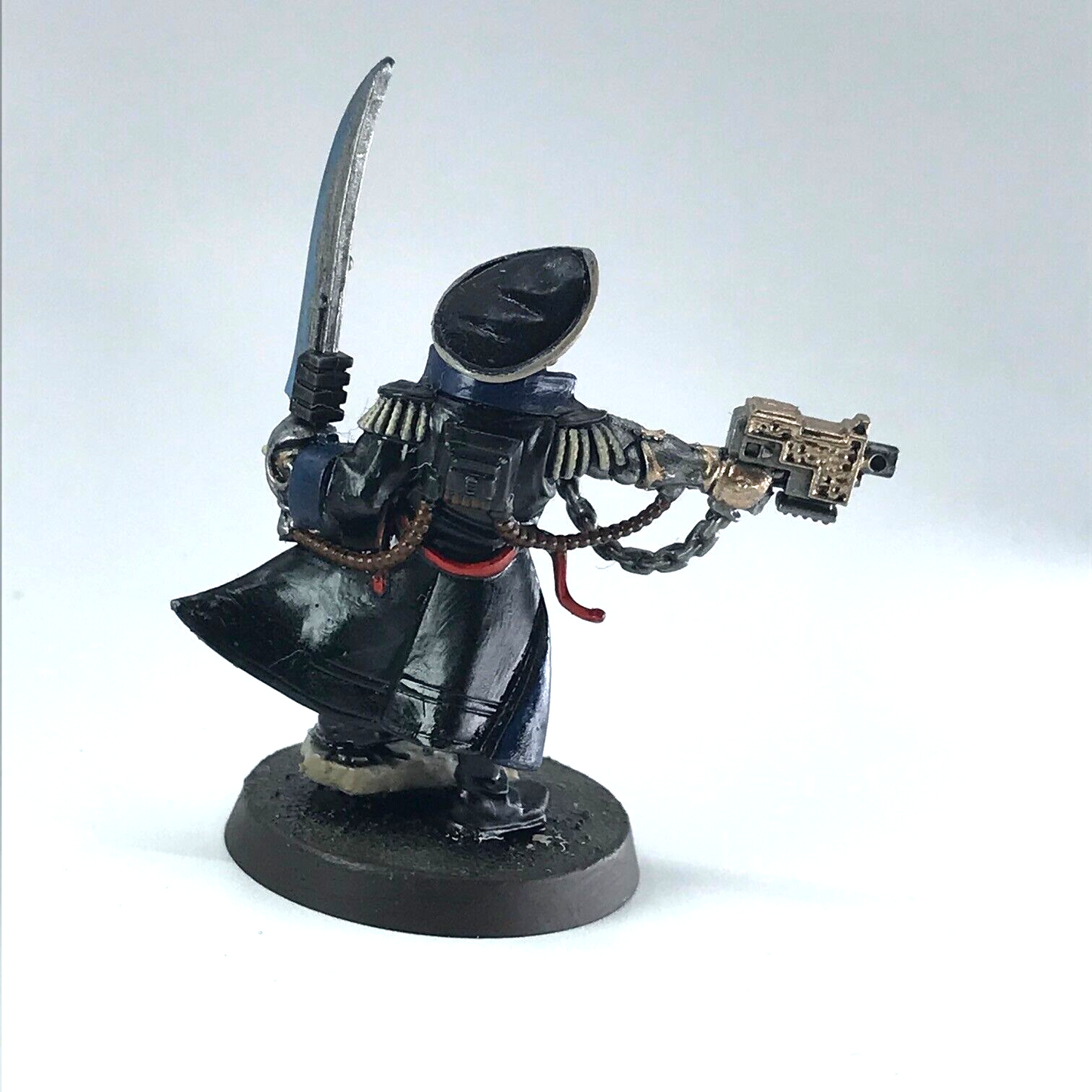 Commissar Imperial Guard Astra Militarum - Painted - Resin - Warhammer 40K X6127