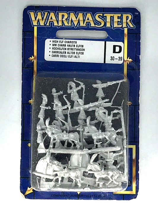 Classic High Elf Elves Chariot Blister - OOP - Warmaster Warhammer C1010