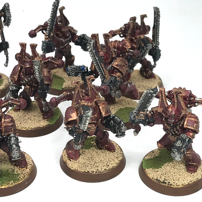 Chaos Space Marines Khorne Bezerker Squad - Painted - Warhammer 40K C2584