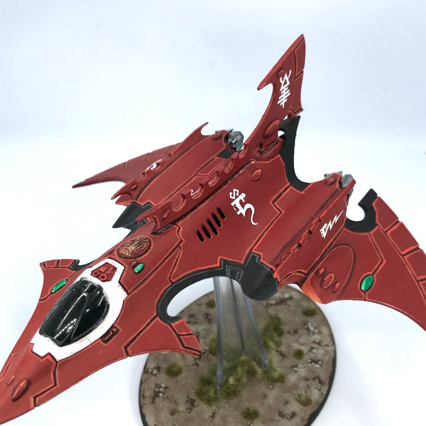 Aeldari Hemlock Wraithfighter Aircraft 2 Eldar - Painted - Warhammer 40K GW