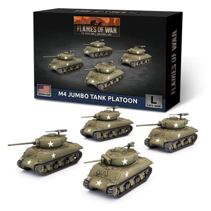 American M4 Jumbo Tank Platoon - Late-War - Brand New - Flames of War