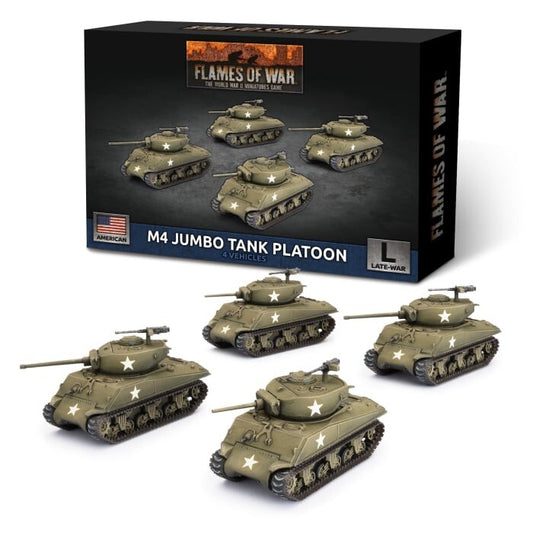 American M4 Jumbo Tank Platoon - Late-War - Brand New - Flames of War